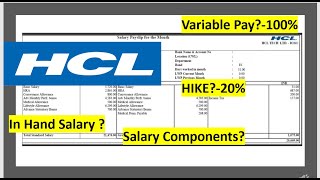 All about HCL  Hike  In hand Salary  Variable pay  Fresher CTC  hcl it corporate engineer [upl. by Suoivatnod]