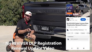 My REVIVER DLP Renewal Update Video wPaul Henderson [upl. by Mitinger]