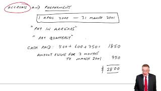 Accruals and Prepayments part c  ACCA FA lectures [upl. by Yusuk]