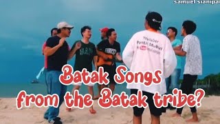 Batak songs from the Batak tribe on Mubud beach Batam Island bataksong bataktribe mubudisland [upl. by Val236]