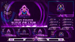 I will design best twitch overlay animated and logo for your streamlink in bio [upl. by Lobiv117]