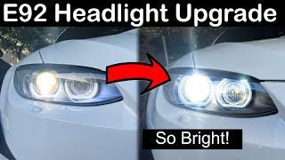 Cheap and Easy Upgrade for E92 M3 D1S Low Beam HID Headlight Bulb Replacement E90 3 Series E93 [upl. by Roanna282]