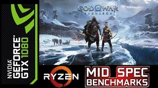 God of War Ragnarök at 1440p Medium and 1080p Ultra on GTX 1080  Ryzen 9 3900x [upl. by Hubert]