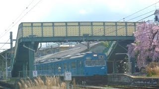 【春の珍事】青い奈良線＠桃山駅他  NS414  HJ408（NS415）編成） [upl. by Clarance]