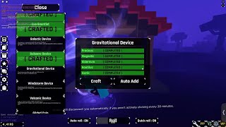 Crafting GRAVITATIONAL DEVICE In Sol’s Rng  Roblox [upl. by Sheline]