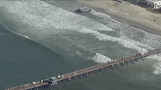 Maintenance work underway on Imperial Beach Pier [upl. by Irrep]