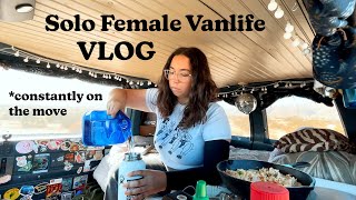 Solo Female Vanlife VLOG  A Very REALISTIC Peek Into Life On The Road  alone [upl. by Eixirt]