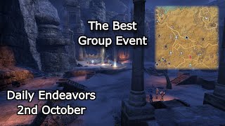 The Best Group Event  Daily Endeavors Walkthrough  ESO 2nd October [upl. by Adnaerb844]