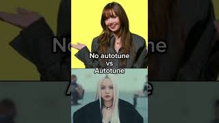 No autotune vs Autotune lisa lalisa lalisamanobal rosalia newwoman shorts [upl. by Sallad486]