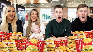 Last To STOP Eating MCDONALDS Wins £1000 VS BRANDONIO AND ERIN BOWYER [upl. by Rakabuba]