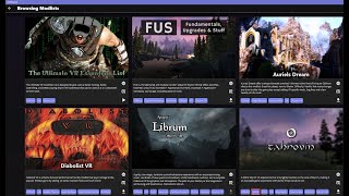 SkyrimVR  Comparing the official Wabbajack modlists [upl. by Artenek170]