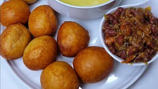 Beignets et Haricots frits 🇨🇲  Puff puff and beans cameroun beignets puff africanfood [upl. by Lois]