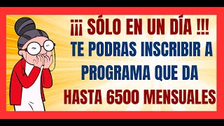 ✅💥EN VIVO URGENTE✅💥PODRAS REGISTRARTE A ESTE PROGRAMA QUE DA HASTA 6500 PESOS✅💥OTROS BENEFICIOS✅💥 [upl. by Klapp770]