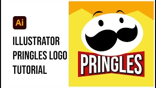 Designing the Pringles Logo in Illustrator StepbyStep Tutorial [upl. by Marlee]