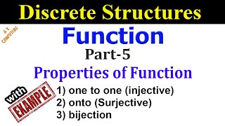 Properties of Function Injective Surjective and Bijective Functions [upl. by Grace]