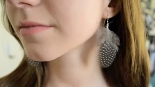 Tutorial Crystal Feather Earrings Video 64 [upl. by Earvin]