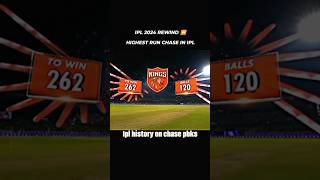 IPL highest run change KKR vs PBKS punjabkings kkr cricketshorts viratkohli rohitsharma [upl. by Adnilre]