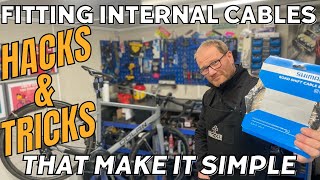 How To Replace Internally Routed Gear Cables On A Road Bike  Bike Maintenance [upl. by Uriah]