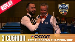 3 Cushion  European Championship Antalya 2023  Dick JASPERS NED vs Berkay KARAKURT TUR [upl. by Durrace]