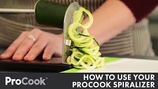 How to Use Your ProCook Spiralizer  Easy How To [upl. by Aynna]