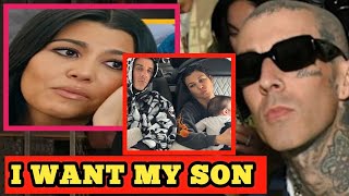 Kourtney Kardashian Cry and SEEKs Reopened of Child Custody Battle With Travis Barker [upl. by Ahsed470]