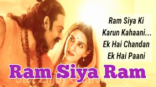 Ram Siya Ram Lyrical Adipurush  SachetParampara  Prabhas  Manoj Muntashir  Om Raut  Bhushan K [upl. by Aicened]