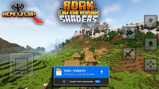 Best shader for MCPE 121  RDAK SHADERS  No Lag 100 Working In MCPE 121 [upl. by Aliuqaj852]