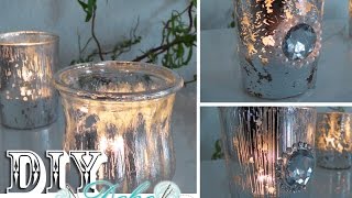 DIY Windlichter im Deko Bauernsilber Look einfach selbst machen  Deko Kitchen [upl. by Jilli35]