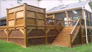 Deck Railing Ideas Lattice [upl. by Sesilu]