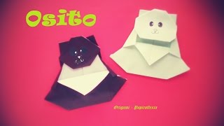 Origami  Papiroflexia Osito fácil de hacer [upl. by Urania621]