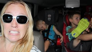 24 Hours With 5 Kids on a Road Trip [upl. by Eillak37]