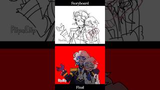 draft vs final animation animation art countryhumans countryhumansamerica history [upl. by Siver904]