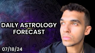 Daily Astrology Forecast  Sun Sextile Uranus Mercury Trine Chiron ⚡️July 18th 2024 [upl. by Atinniuq]