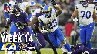 Los Angeles Rams vs Baltimore Ravens  2023 Week 14 Game Highlights [upl. by Onaireves]