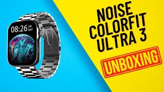 Noise ColorFit Ultra 3 Bluetooth Calling Smart Watch with Big 196 AMOLED Display  UnboxingampReview [upl. by Lorre845]