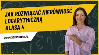 292 Jak rozwiązywać nierówność logarytmiczną Matematyka Rozszerzona [upl. by Mastat]