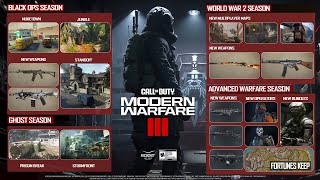 ALL MW3 Seasons CONTENT REVEALED Modern Warfare 3 Seasons 16 Road Map LEAKED [upl. by Ispep]