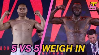 5vs5 WeighIn ft Bivol vs Zinad [upl. by Suruat239]