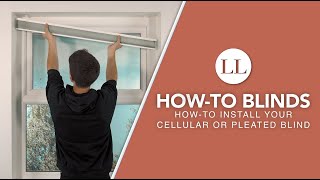 How to Install Your Cellular or Pleated Blind  HowTo Blinds [upl. by Derf]