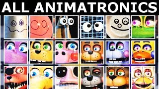 FNAF 6 Extras  All Animatronics Showcase On Stage Freddy Fazbears Pizzeria Simulator [upl. by Rosemonde]