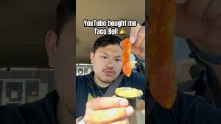 YOUTUBE BOUGHT ME TACO BELL 🔔 dsanglay tacobell asmr mukbang [upl. by Nae]