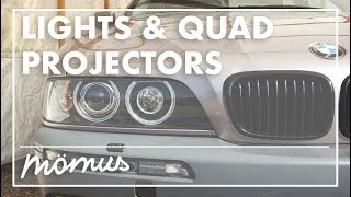 BMW E39 Makeover Ep3 Lights and Quad Projector Mod [upl. by Adia]