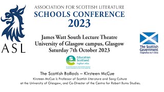 ASL Conference 2023 The Scottish Ballads – Kirsteen McCue [upl. by Eveneg]