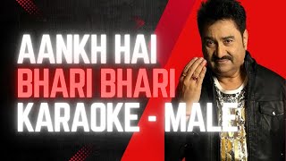 Aankh Hai Bhari Bhari  Karaoke [upl. by Maillw]