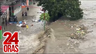 Umapaw na YlangYlang River sa Cavite nagresulta ng abotdibdib na baha samu’t saring  24 Oras [upl. by Aliek746]