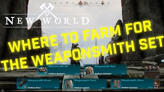 How to get the Weaponsmith pants in New World and the rest of the set October 2022 [upl. by Krongold]