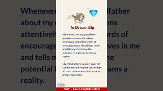 To Dream Big  Learn English through story  EnOn Learn English Online [upl. by Adel]