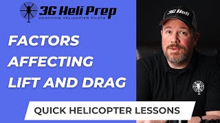 Lift and Drag Explained  Key Factors for Helicopter Flight [upl. by Button]