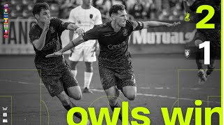 Match Highlights Owls Dramatic StoppageTime Winner Beats Lexington [upl. by Fidela906]