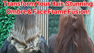 Stunning Ombre amp Face Frame Fusion on Level 9 Bleached Hair Transforming Dark Brown to Gorgeous [upl. by Fuld]